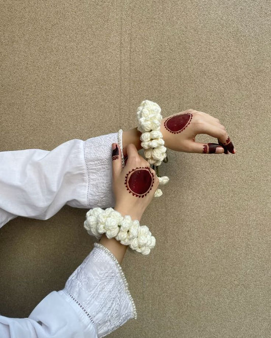 Handmade Crochet Hand Gajray – Elegant, Reusable & Floral Accessories for Every Occasion